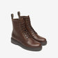 Brown Leather Lace Boot