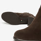 Brown Suede Block Heel Ankle Boot