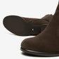 Knee High Brown Suede Block Heel