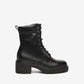 Black Leather Biker Boot