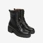 Black Leather Biker Boot