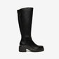 Knee High Blsck Leather Boot