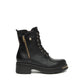 Leather Biker Boot With Laces