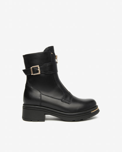 Biker Boot With Centre Zip