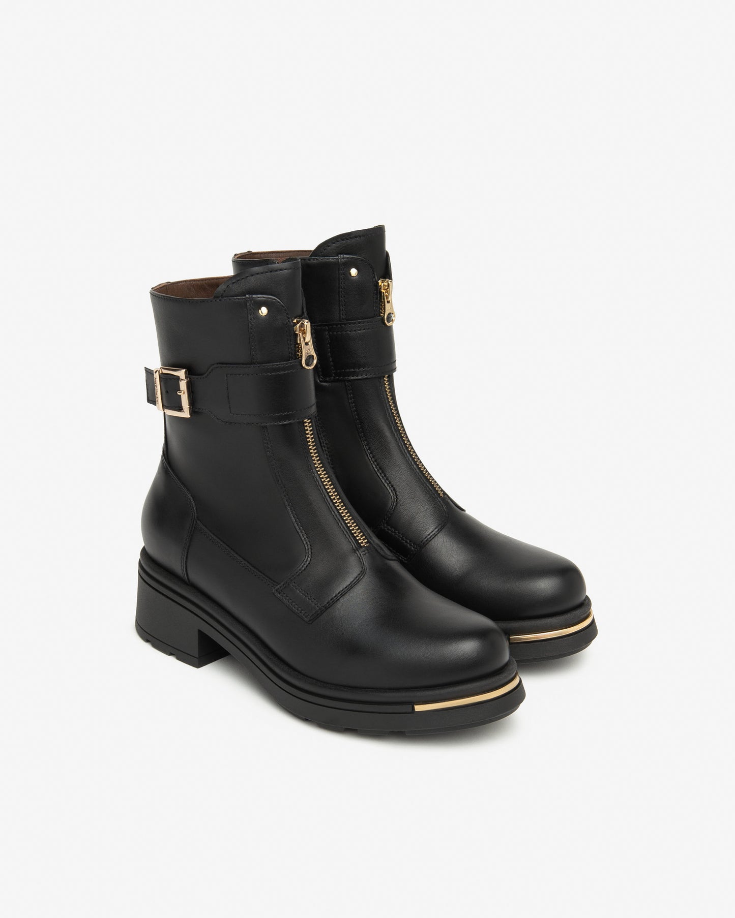 Biker Boot With Centre Zip