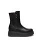 Low Wedge Boot In Black