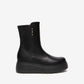 Low Wedge Boot In Black