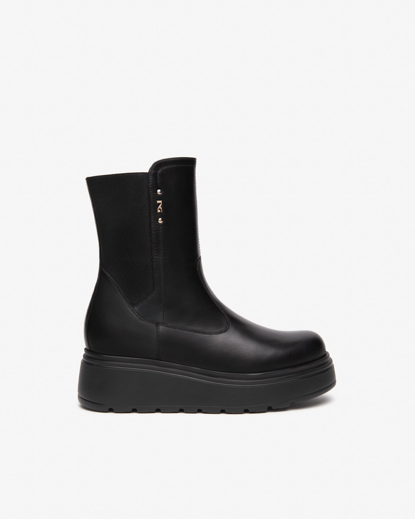 Low Wedge Boot In Black
