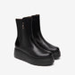 Low Wedge Boot In Black