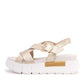 Leather Criss Cross Sporty Sandal