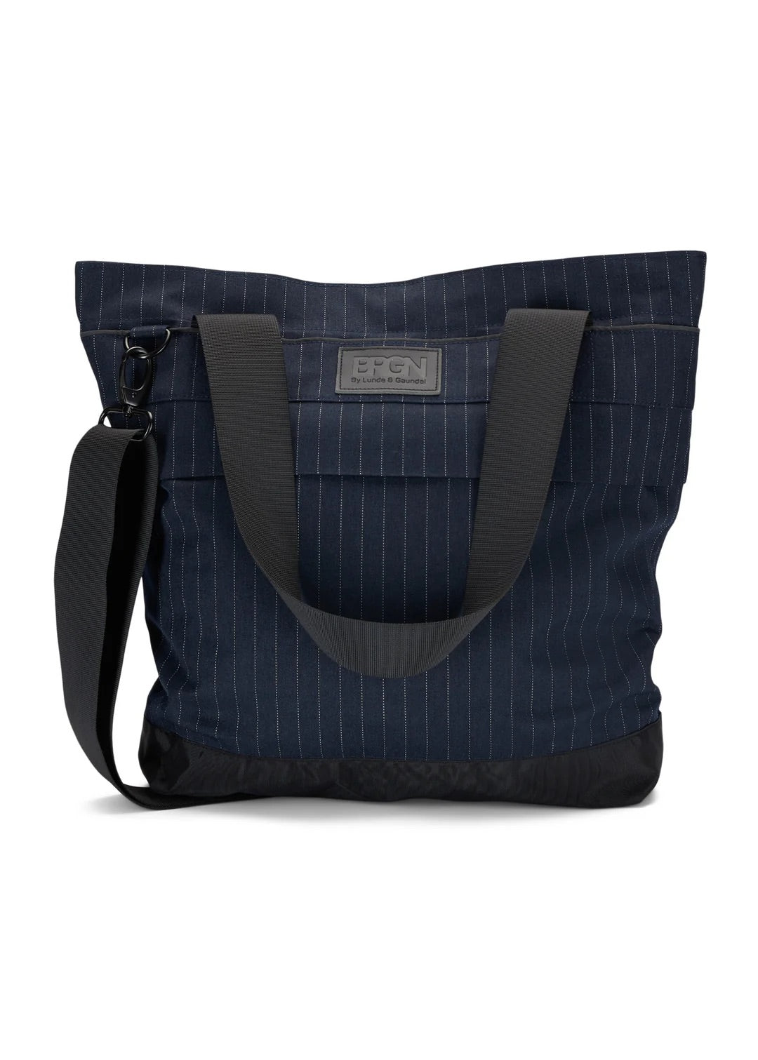 Shoulder Bag Navy Pinstripe