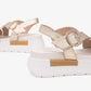 Leather Weave Block Heel