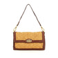 Leather & Raffia Shoulder Bag