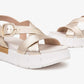 Leather Weave Block Heel