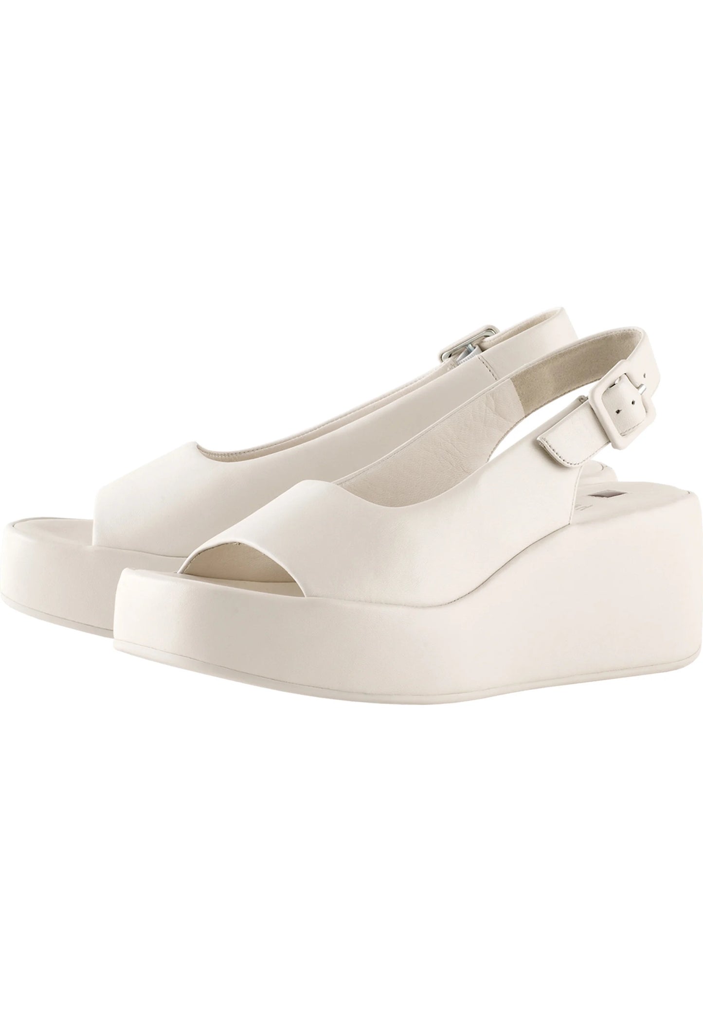 Padded Leather Wedge Sandal