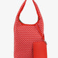 Leather Weave Block Heel