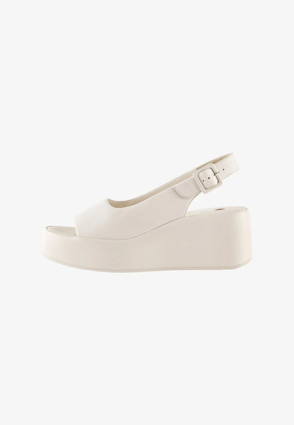 Padded Leather Wedge Sandal