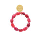 Olive Flex Bracelet In Raspberry Marble