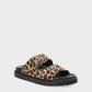 Double Strap Suede Leo Slider