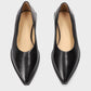 Black Leather Pump