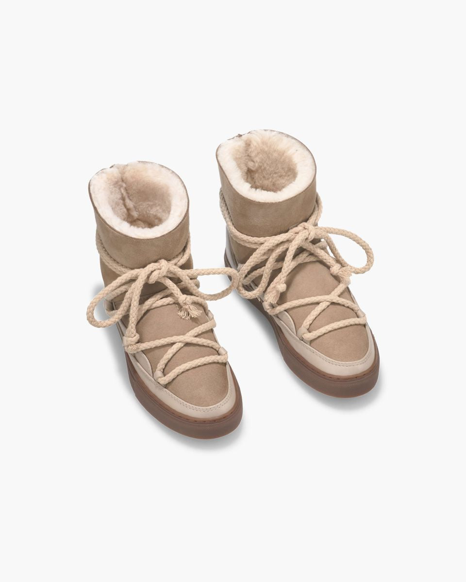 Classic Sneaker Boot In Beige