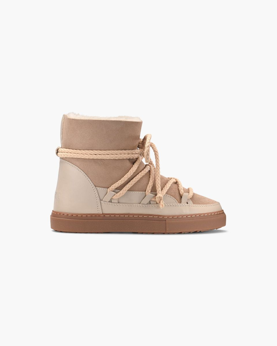 Classic Sneaker Boot In Beige