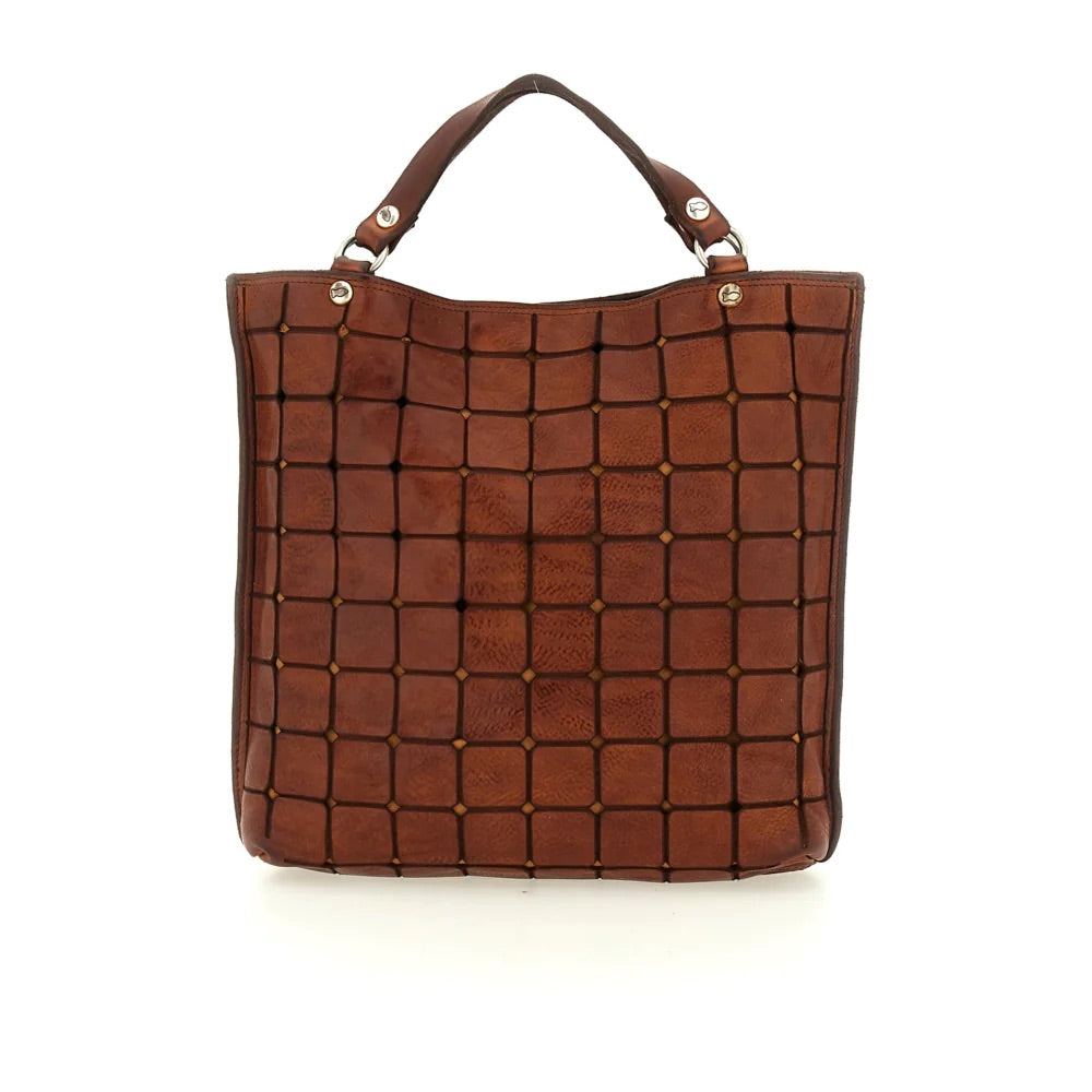 Acacia Tote Lasered Leather