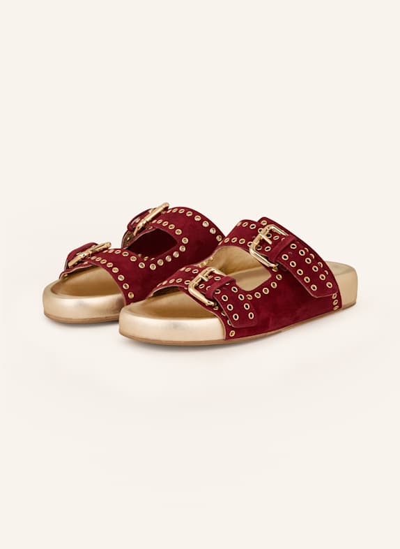 Soda Slider In Burgundy & Gold