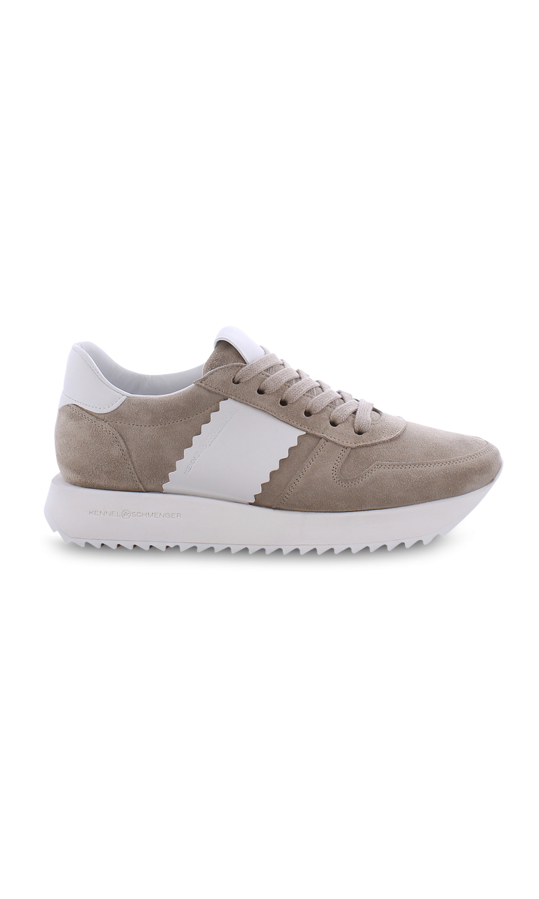 Flash Sneaker In Linen And White