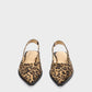 Leopard Print Suede Slingback