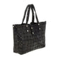 Laser Cut Shopper In Black