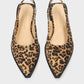 Leopard Print Suede Slingback