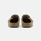 Boston Suede Clog Faded Khaki
