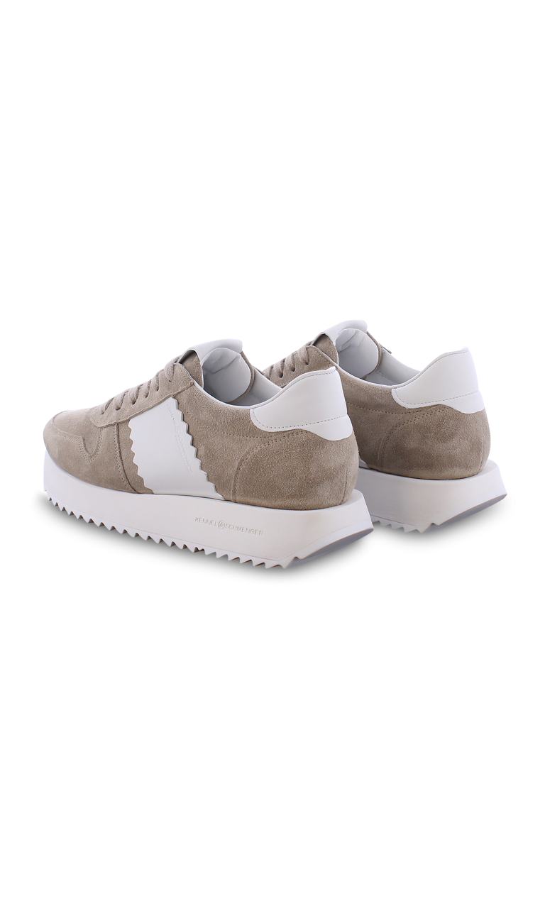 Flash Sneaker In Linen And White