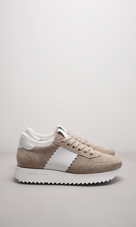 Flash Sneaker In Linen And White