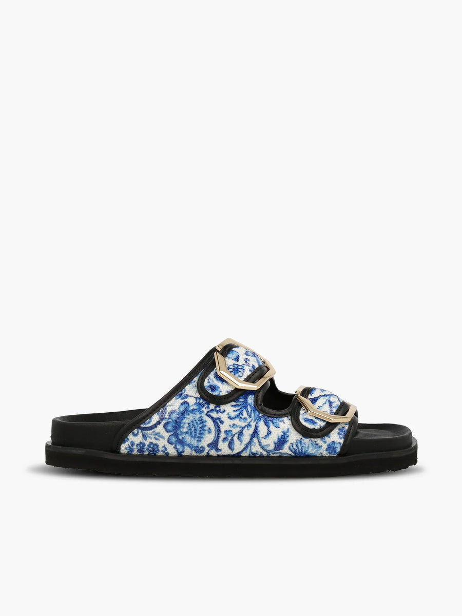 Leather Block Heel Sandal