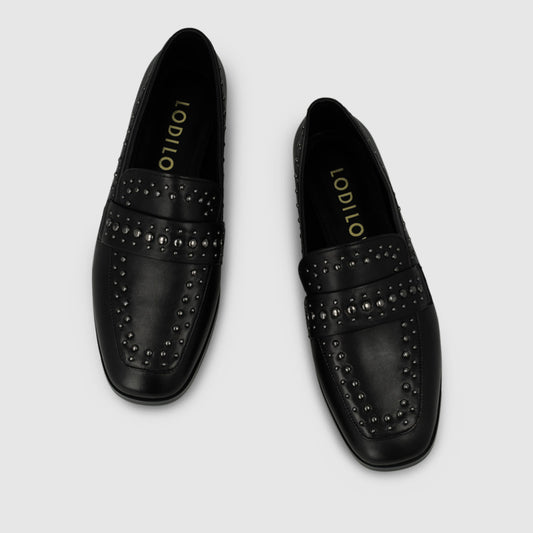 Studded Leather Loafer