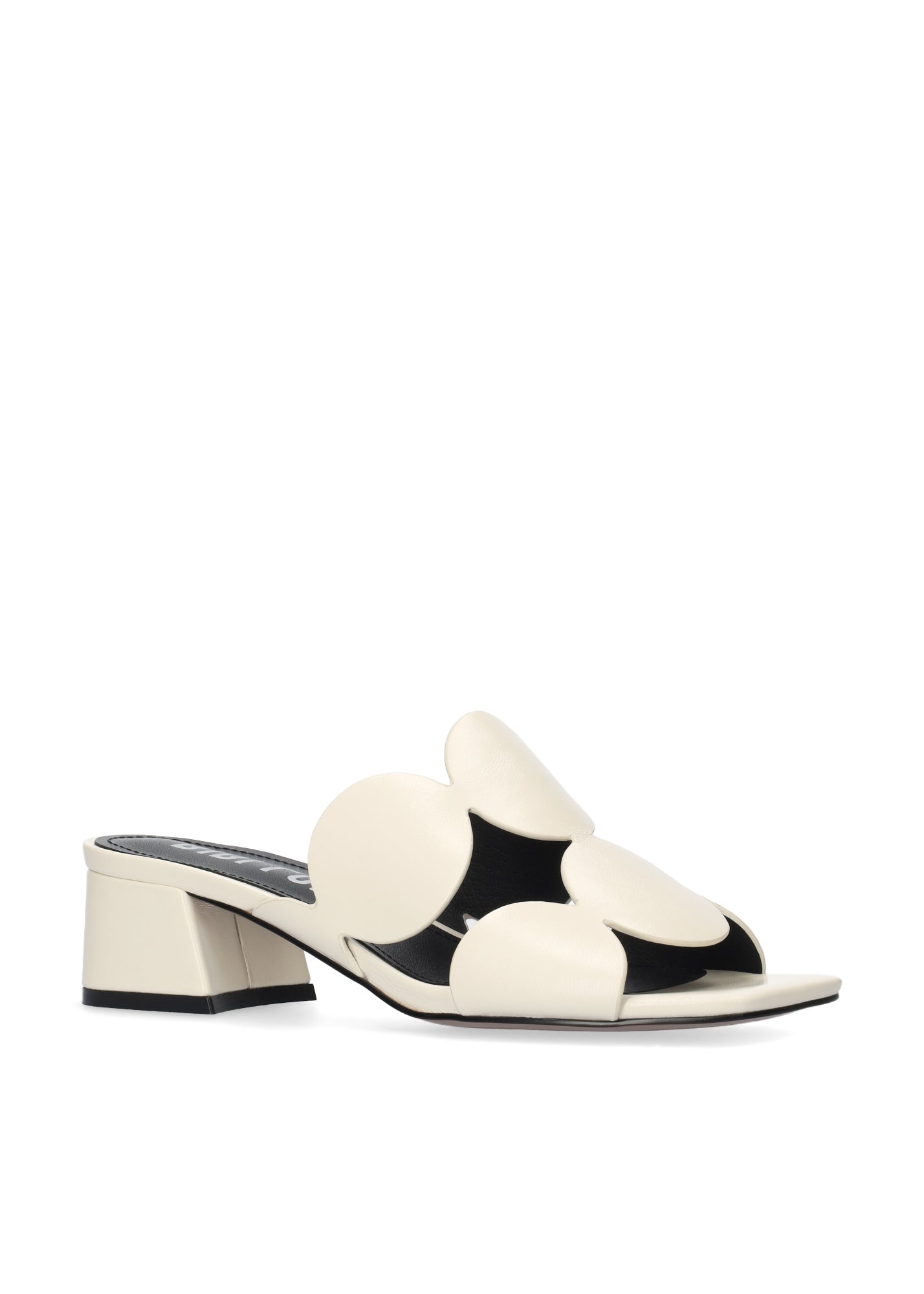 Leather Block Heel Sandal