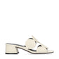 Leather Block Heel Sandal