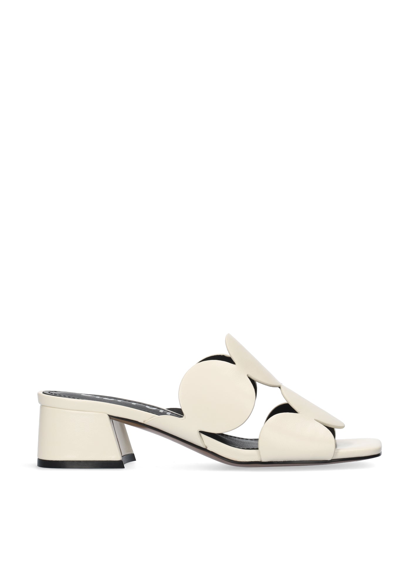 Leather Block Heel Sandal