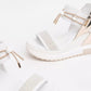 Leather Block Heel Sandal