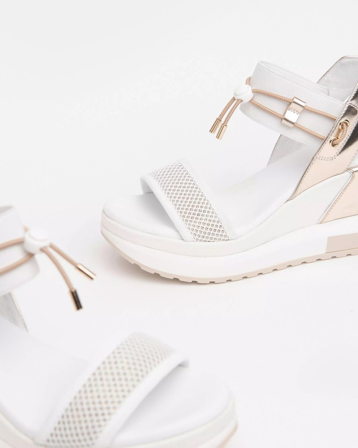 Leather Block Heel Sandal