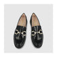 Black Patent Snakeskin Loafer W Snaffle