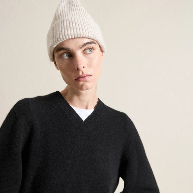 Le Bonnet Classic Beanie In Ivory