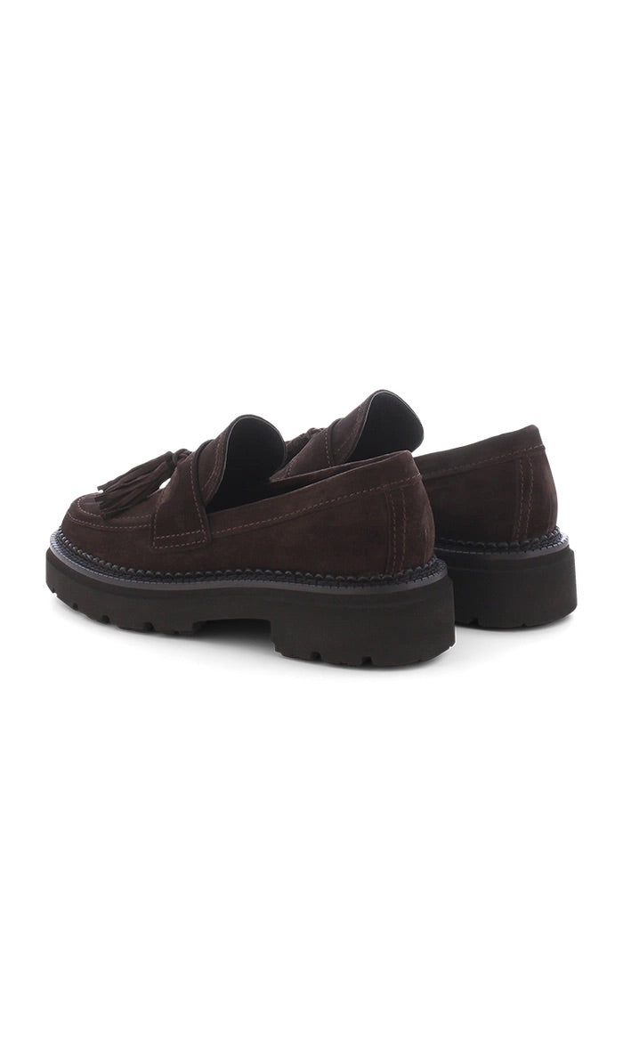 Chocolate Suede Loafer