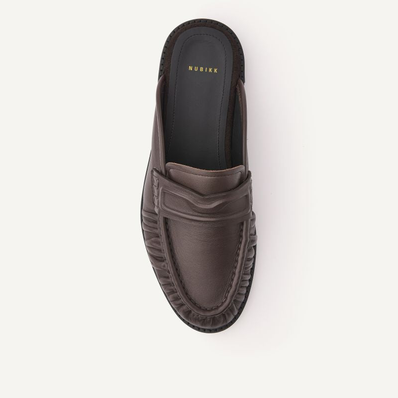 Jones Mule Loafer In Dar Brown