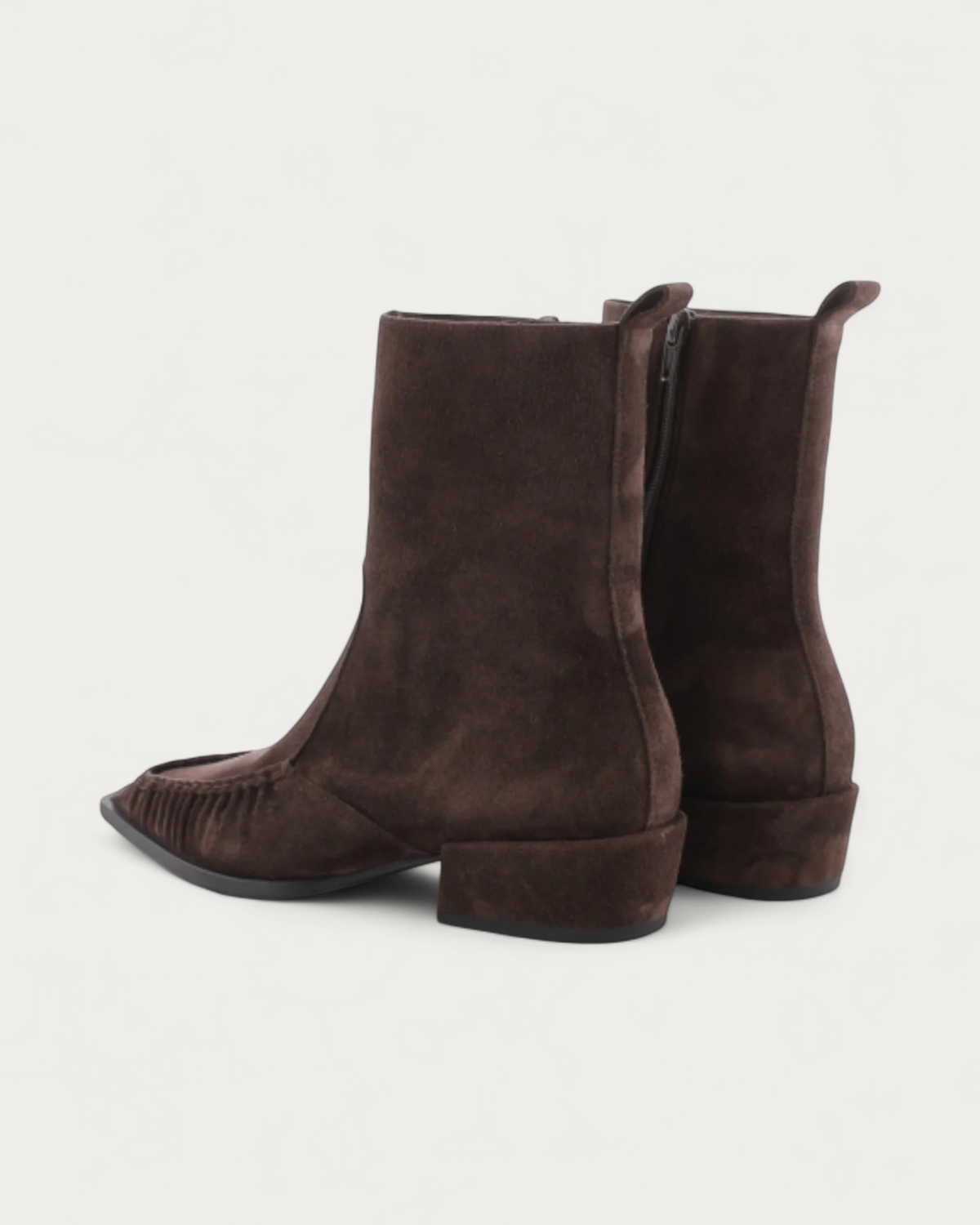 Kennel & Schmenger Calla Brown Suede Ankle Boot, back three-quarter view