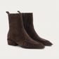 Kennel & Schmenger Calla Brown Suede Ankle Boot, back view