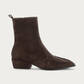 Kennel & Schmenger Calla Brown Suede Ankle Boot, side profile