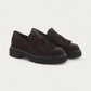 Kennel & Schmenger Chocolate Suede Loafer, pair, front view